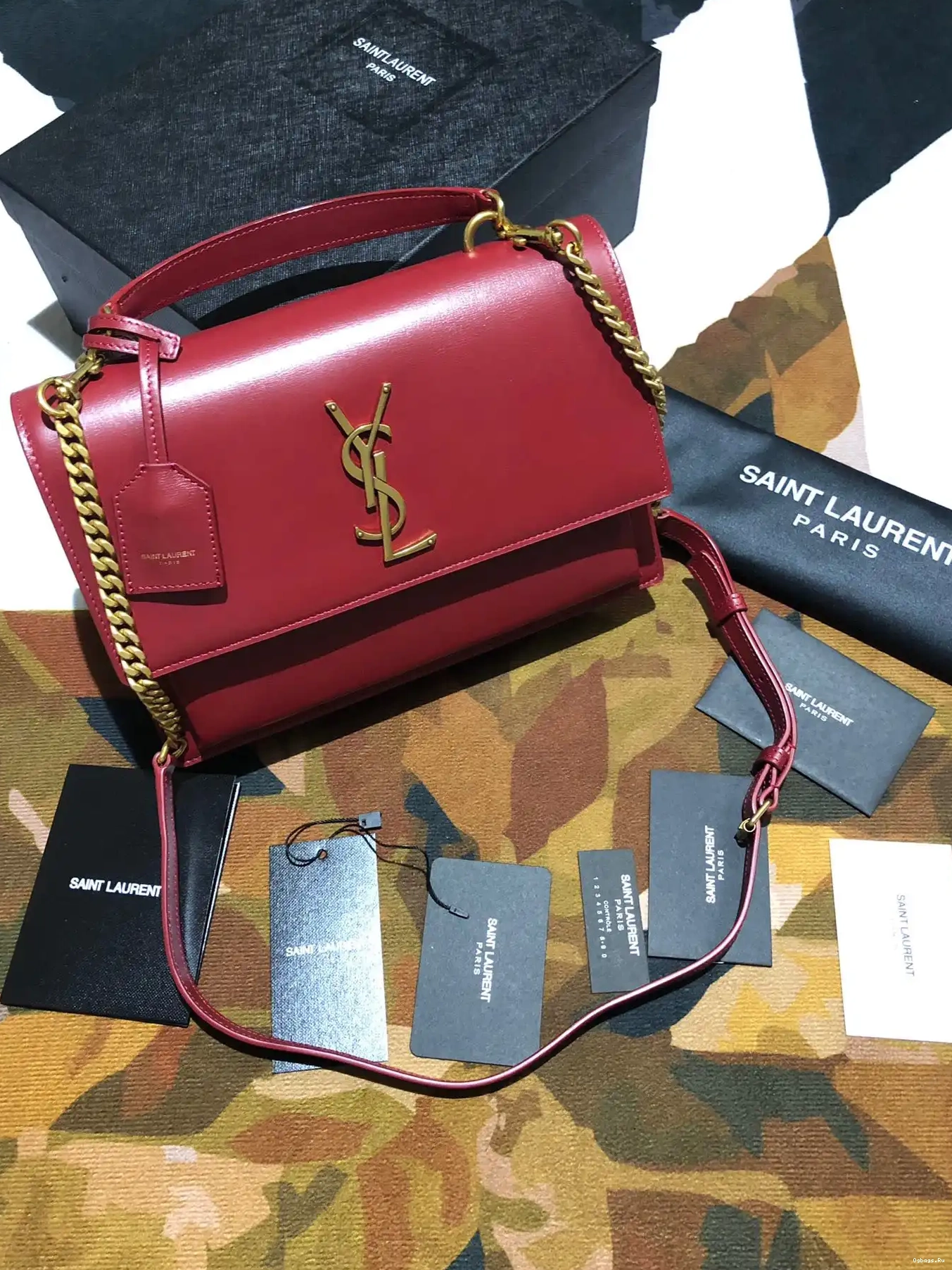 LEATHER SUNSET SMOOTH YSL MEDIUM IN SATCHEL 0624